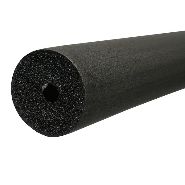 Jones Stephens 1-1/8in ID 1in CTS 3/4in IPS Seamless Black Rubber Pipe Insulation I64118 - main